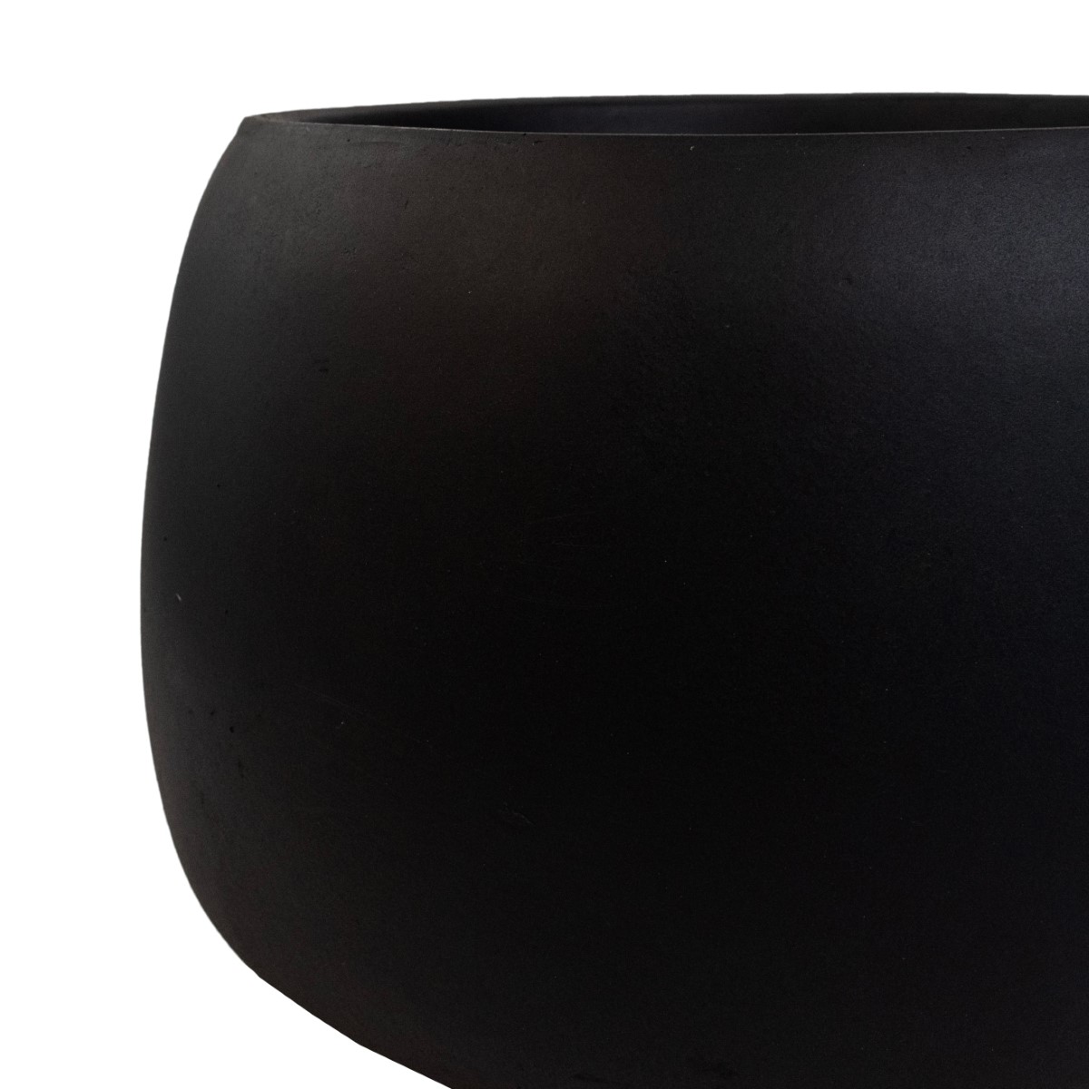 Кашпо Стоун (файбергласс), D42xH29см, черный в интернет-магазине флористических аксессуаров Азалия Декор