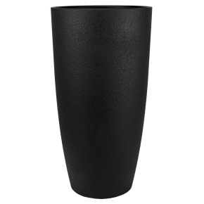 Кашпо Саванна (бетон), D36xH70см, 50л, черный в интернет-магазине флористических аксессуаров Азалия Декор