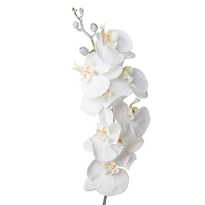 Орхидея заснеженная, 86 см, белый в интернет-магазине флористических аксессуаров Азалия Декор