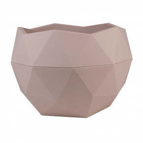 Кашпо Топаз (пластик), D22xH15см, 2,5л, розовый в интернет-магазине флористических аксессуаров Азалия Декор