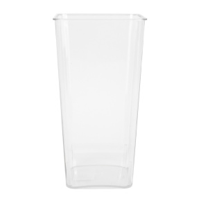 Ваза для срезанных цветов (пластик), 16х16хН30 см, прозрачный в интернет-магазине флористических аксессуаров Азалия Декор