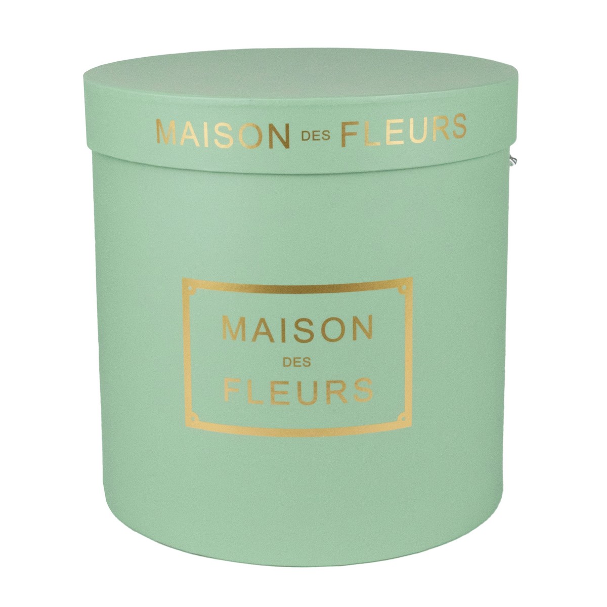 Набор коробок подарочных круглых 3шт., D24xH24см, зеленый в интернет-магазине флористических аксессуаров Азалия Декор