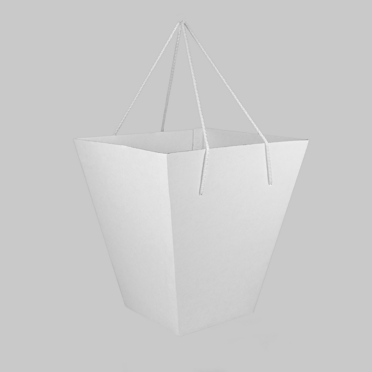 Коробка для букета 20х34х40см, белый, (в уп. 10шт.) в интернет-магазине флористических аксессуаров Азалия Декор