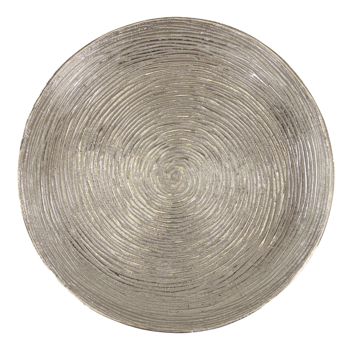 Блюдо на ножке (металл), D28xH9см, серебряный в интернет-магазине флористических аксессуаров Азалия Декор