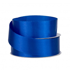 Лента (атлас), 25 мм 22,7 м, синий в интернет-магазине флористических аксессуаров Азалия Декор
