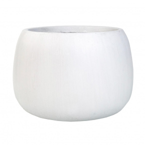 Кашпо Стоун (файбергласс), D42xH29см, белый в интернет-магазине флористических аксессуаров Азалия Декор