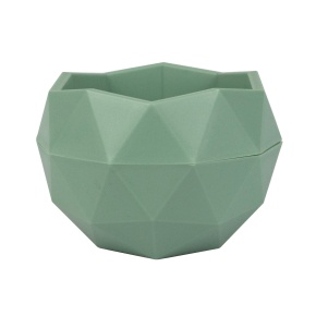 Кашпо Топаз (пластик), D9,5xH6,5см, 0,17л, нефритовый в интернет-магазине флористических аксессуаров Азалия Декор