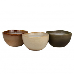 Свеча в стакане (керамика) H6xD10см, цв. в асс. в интернет-магазине флористических аксессуаров Азалия Декор