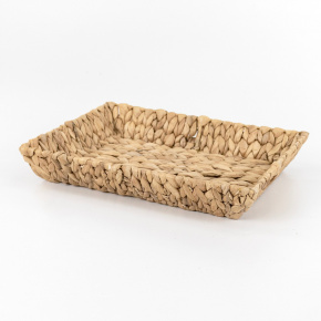 Поднос плетеный (водный гиацинт), 33х26xH6см, натуральный в интернет-магазине флористических аксессуаров Азалия Декор