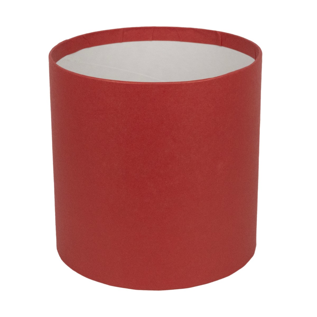 Коробка подарочная круглая без крышки, D16xH16 см, красный в интернет-магазине флористических аксессуаров Азалия Декор