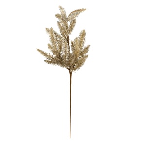 Ветка еловая с глиттером, 74см, серый в интернет-магазине флористических аксессуаров Азалия Декор