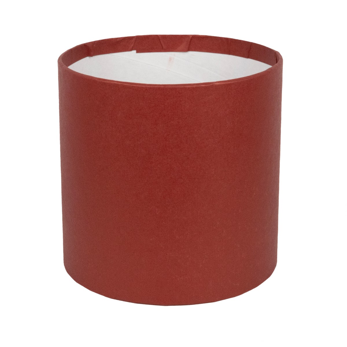 Коробка подарочная круглая без крышки, D14xH14 см, вишневый в интернет-магазине флористических аксессуаров Азалия Декор