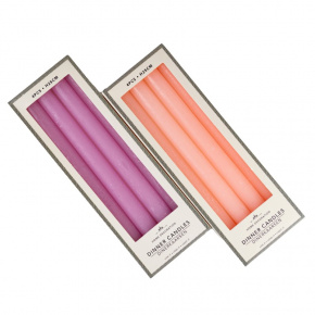 Набор столовых свечей 4шт., H20x2,15см, цв. в асс. в интернет-магазине флористических аксессуаров Азалия Декор