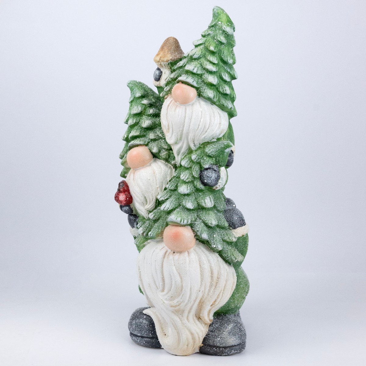 Сувенир Гномики (керамика), Н47х21х18см, зеленый в интернет-магазине флористических аксессуаров Азалия Декор