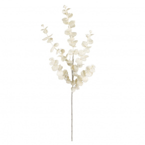 Эвкалипт с глиттером, H73см, белый в интернет-магазине флористических аксессуаров Азалия Декор