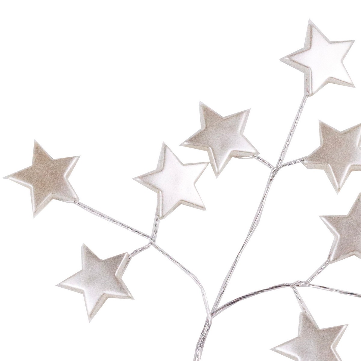 Вставка со звездами, Н20см, белый в интернет-магазине флористических аксессуаров Азалия Декор