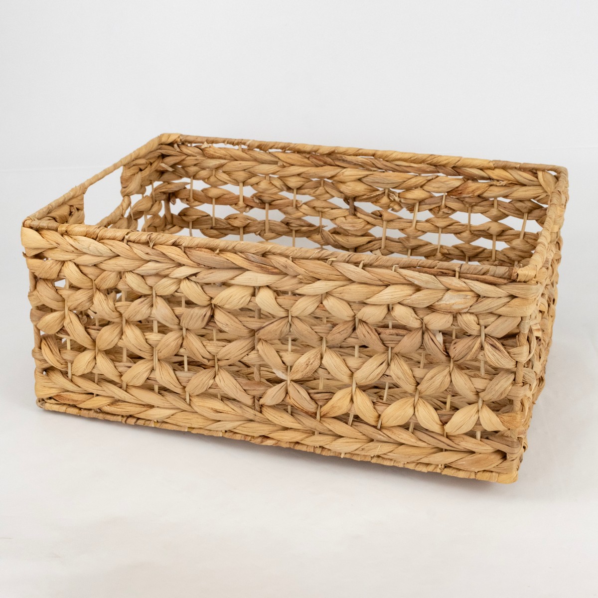 Набор ящиков плетеных 3шт. (растительный материал), 44х33xH19см, натуральный в интернет-магазине флористических аксессуаров Азалия Декор