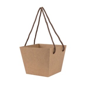 Коробка для букета 11,8х15,4х12,5см, натуральный (в уп. 10 шт.) в интернет-магазине флористических аксессуаров Азалия Декор