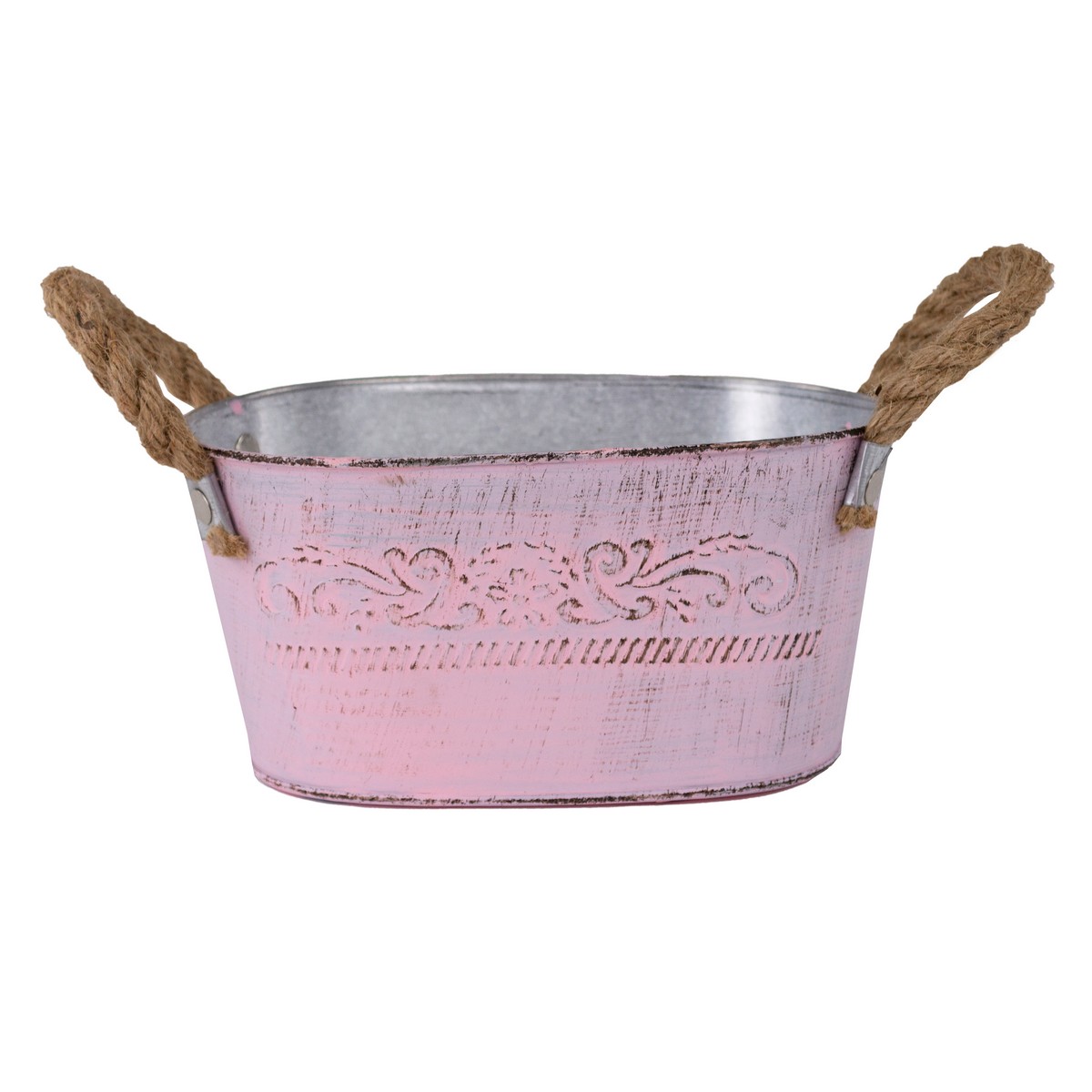 Кашпо с ручками (металл), 18,5х12xH9см, цв. в асс. в интернет-магазине флористических аксессуаров Азалия Декор