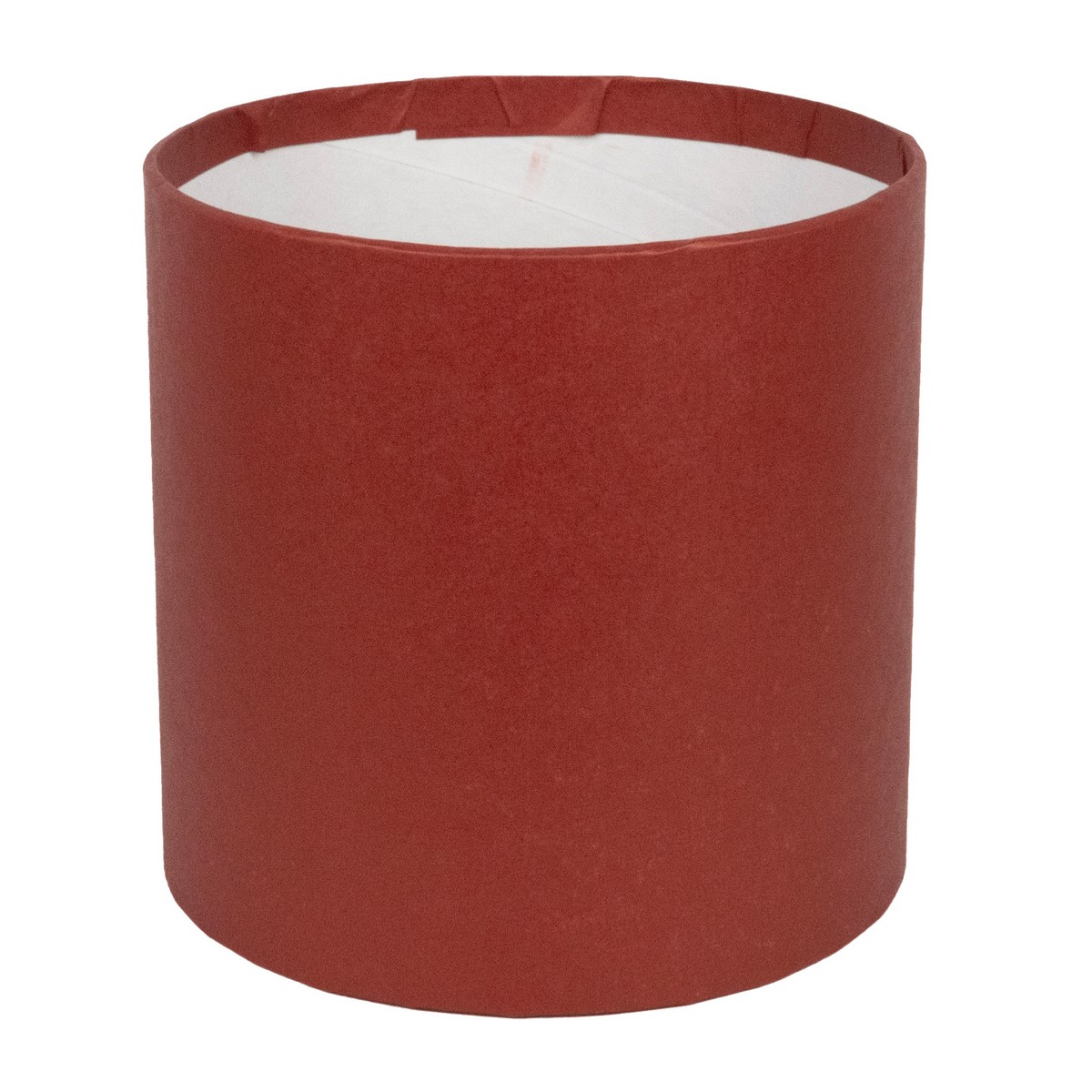 Коробка подарочная круглая без крышки, D18xH18 см, вишневый в интернет-магазине флористических аксессуаров Азалия Декор