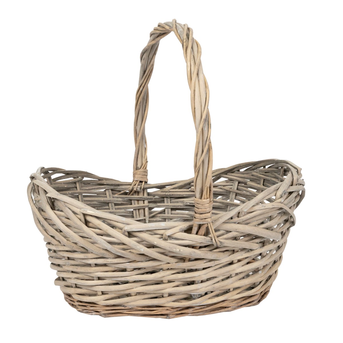 Набор корзин плетеных 4шт. (ива), 49x39x17/22xH47см, серый в интернет-магазине флористических аксессуаров Азалия Декор