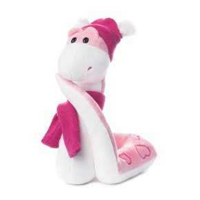 Игрушка м/н Змейка Джекки, 23см, розовый в интернет-магазине флористических аксессуаров Азалия Декор