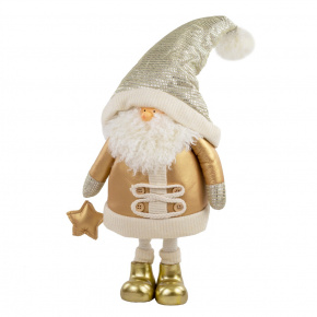 Сувенир Санта, H59х21х11см, золотой в интернет-магазине флористических аксессуаров Азалия Декор