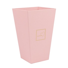 Кашпо для цветов Трапеция, 9х9хH14,5см, розовый в интернет-магазине флористических аксессуаров Азалия Декор