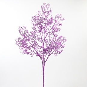 Ветка декоративная с глиттером, 91см, сиреневый в интернет-магазине флористических аксессуаров Азалия Декор