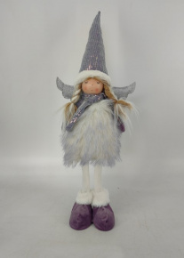 Сувенир Ангел, Н59х23х13см, сиреневый в интернет-магазине флористических аксессуаров Азалия Декор