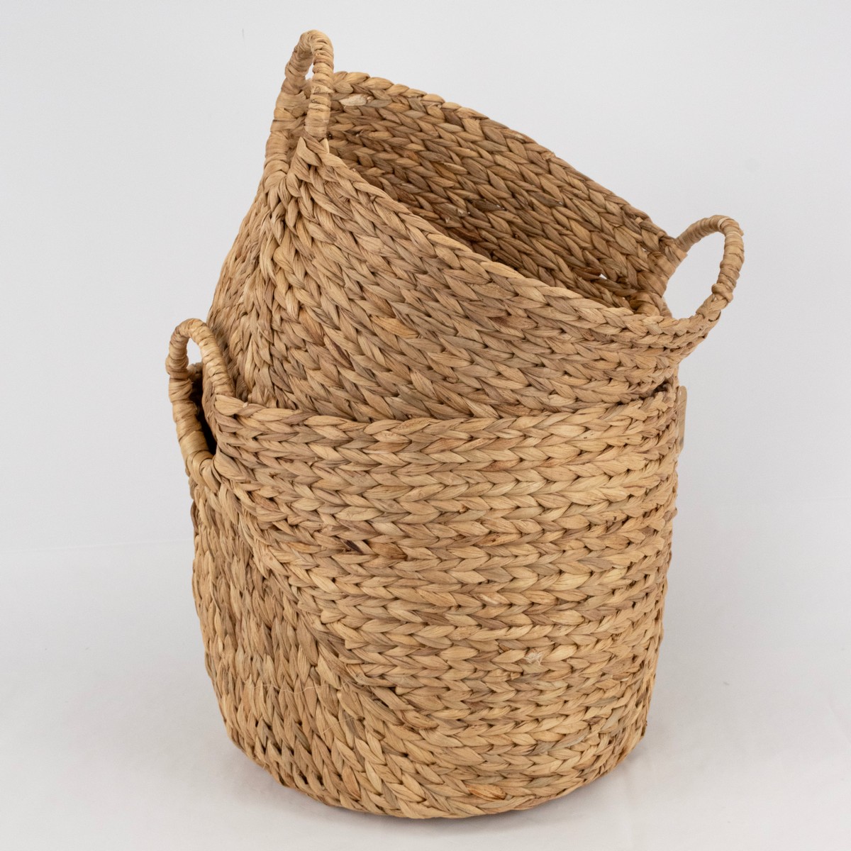 Набор корзин плетеных 2шт. (растительный материал), D40хH35см, натуральный в интернет-магазине флористических аксессуаров Азалия Декор