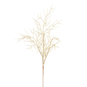 Ветка с глиттером, H68см, шампань в интернет-магазине флористических аксессуаров Азалия Декор
