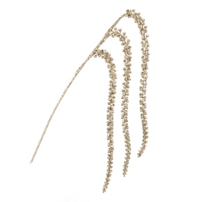 Ветка декоративная с глиттером, 93см, шампань в интернет-магазине флористических аксессуаров Азалия Декор