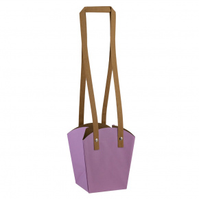 Пакет для цветов (бумага), 15х13х9,5см (в уп. 10шт.), сиреневый в интернет-магазине флористических аксессуаров Азалия Декор