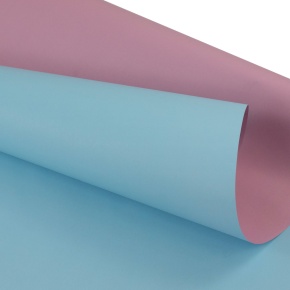 Бумага упаковочная крафт двусторонняя 60гр, 68 см 10 м, розовый/бирюзовый в интернет-магазине флористических аксессуаров Азалия Декор