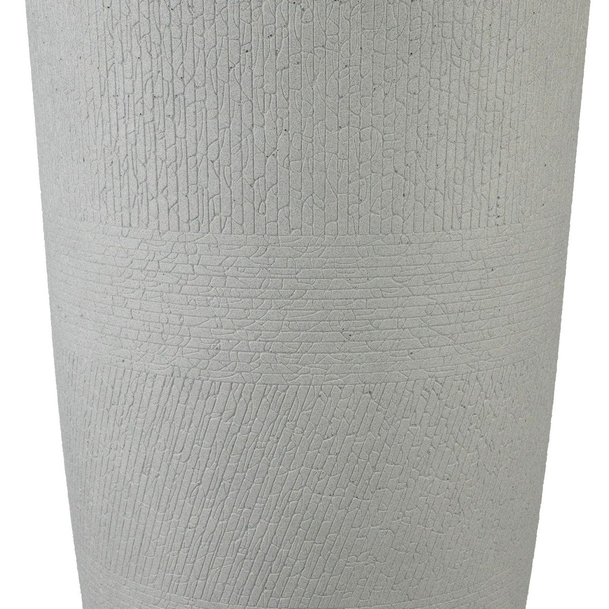 Кашпо Деним (бетон), D36xH70см, 50л, серый в интернет-магазине флористических аксессуаров Азалия Декор