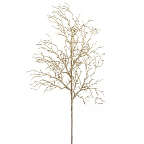 Ветка с глиттером, H76 см, золотой в интернет-магазине флористических аксессуаров Азалия Декор