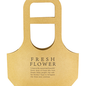 Пакет для цветов водостойкий (бумага), 17x7,5x32,5см (в уп. 10шт.), натуральный в интернет-магазине флористических аксессуаров Азалия Декор