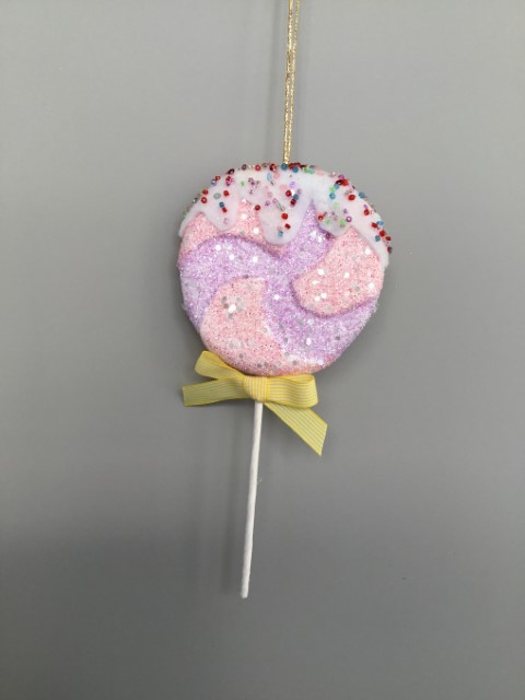 Украшение подвесное Леденец, Н19х8,5х2см, цв. в асс. в интернет-магазине флористических аксессуаров Азалия Декор