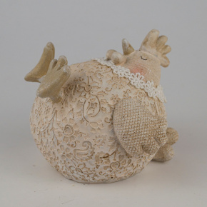 Сувенир Курица (полирезин), H10,5x11x12,5см, бежевый в интернет-магазине флористических аксессуаров Азалия Декор
