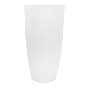 Кашпо Замша (бетон), D30,5xH58,5см, 29,5л, белый в интернет-магазине флористических аксессуаров Азалия Декор