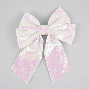 Украшение Бант, 16х20см, бел. в интернет-магазине флористических аксессуаров Азалия Декор