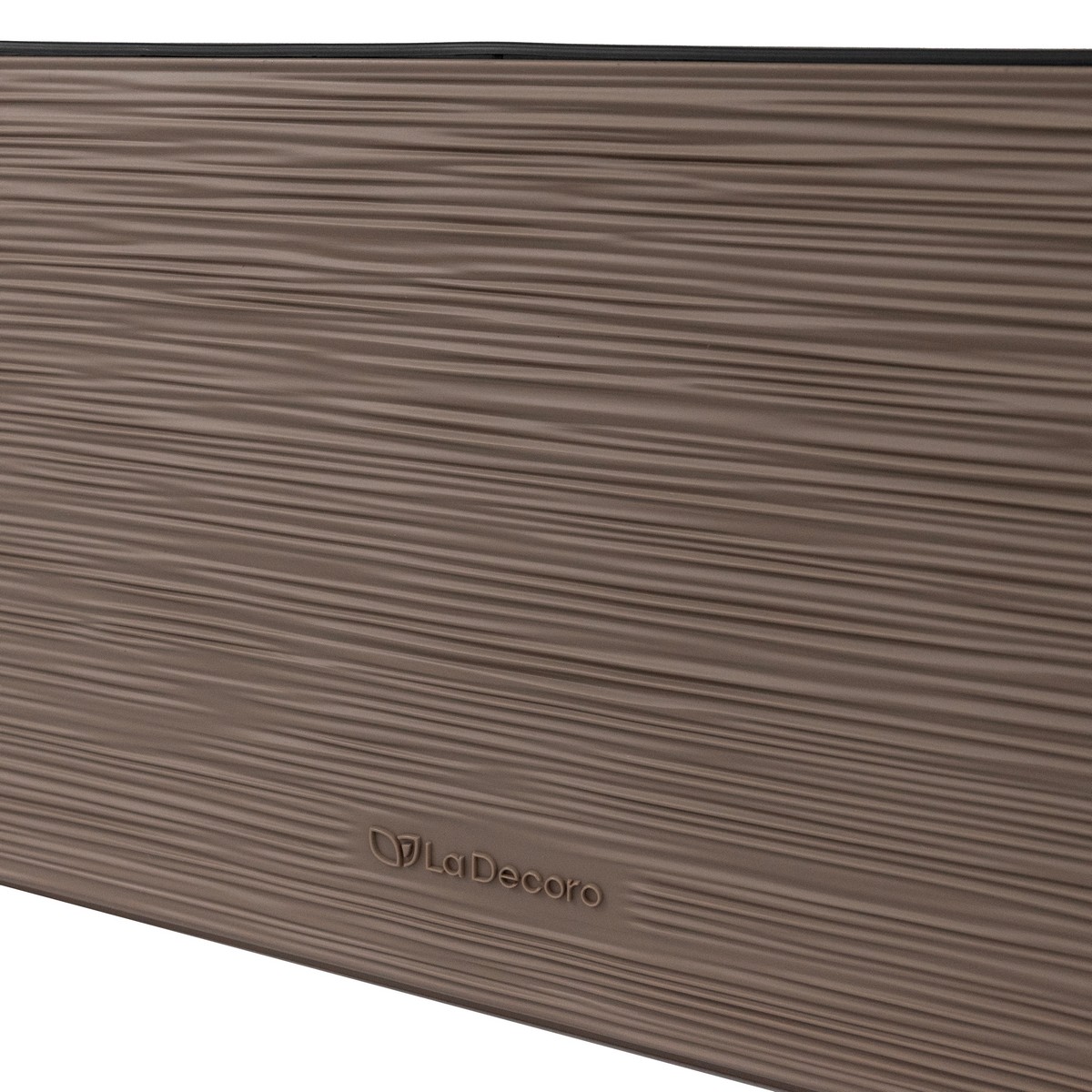 Кашпо балконное со вставкой Ля Декоро (пластик), 50,5х19,5xH19см, 10л, коричневый в интернет-магазине флористических аксессуаров Азалия Декор