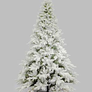 Ель искусственная заснеженная Ленинградская (PVC+PE), 2,7м, белый в интернет-магазине флористических аксессуаров Азалия Декор