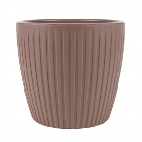 Кашпо со вставкой Эви (пластик), D14xH12,8см, 1,5л, коричневый в интернет-магазине флористических аксессуаров Азалия Декор