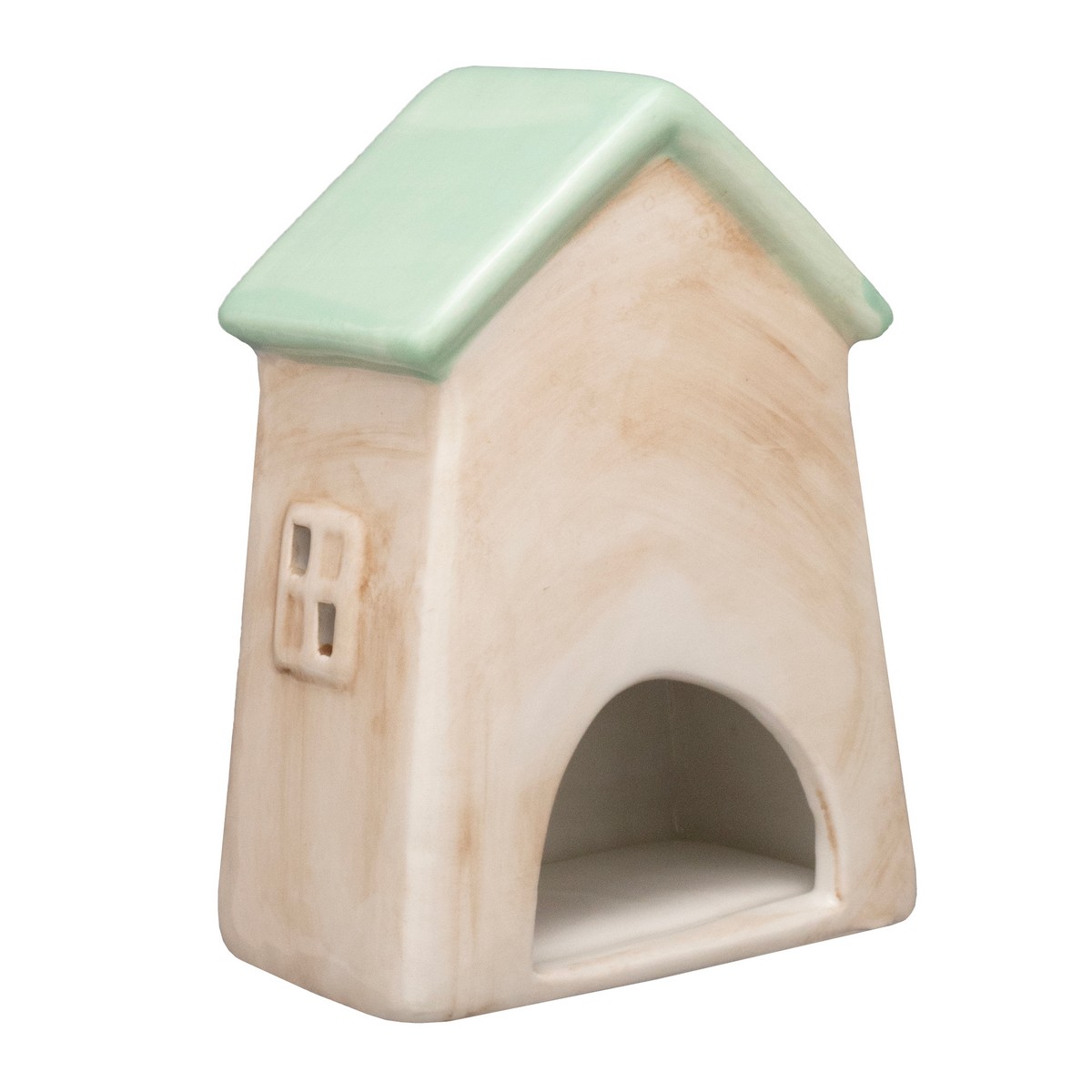 Сувенир Домик (керамика), H15x11x7см, кремовый в интернет-магазине флористических аксессуаров Азалия Декор