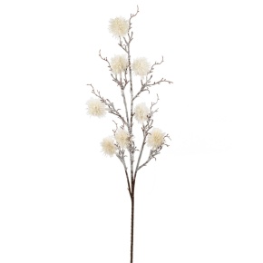 Ветка декоративная заснеженная, H73 см, белый в интернет-магазине флористических аксессуаров Азалия Декор