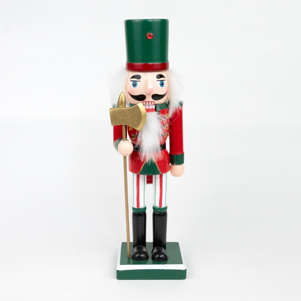 Сувенир Щелкунчик (дерево), 25х8х6,5см, в асс., красный/зеленый в интернет-магазине флористических аксессуаров Азалия Декор