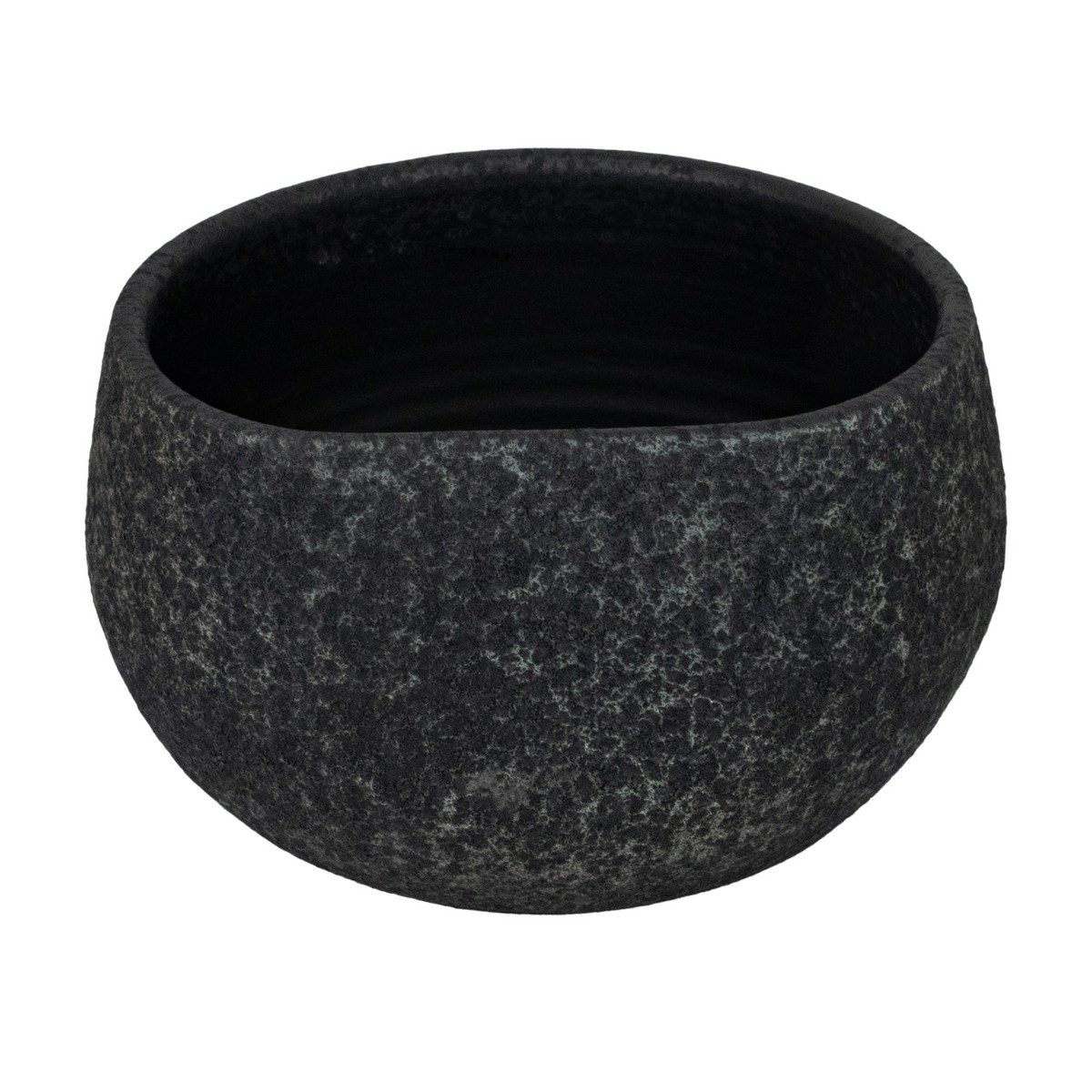 Кашпо (керамика), D24xН14см, серый в интернет-магазине флористических аксессуаров Азалия Декор