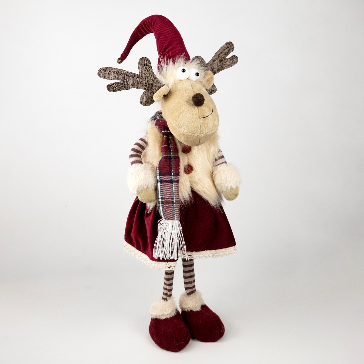 Сувенир Лось Мальчик/Девочка, Н54х18х12см, в асс., красный в интернет-магазине флористических аксессуаров Азалия Декор